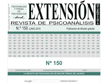 Tablet Screenshot of extensionuniversitaria.com
